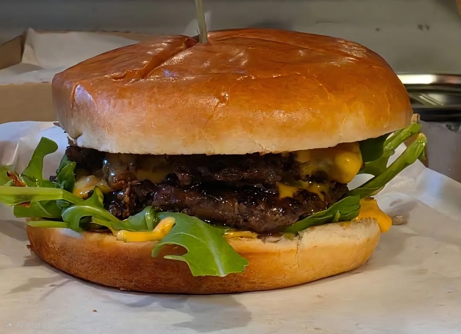 Jack Daniels kedvence burger friss salátával